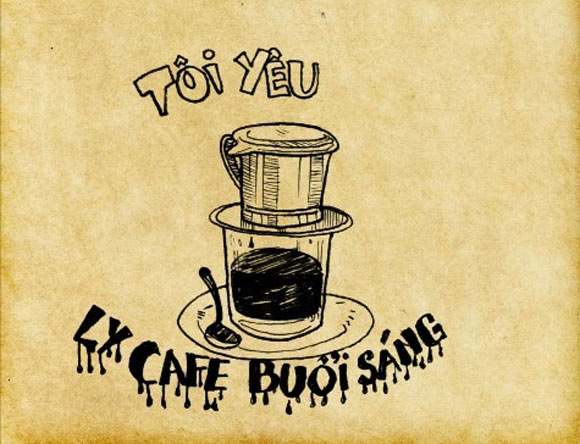 ly cafe buổi sáng